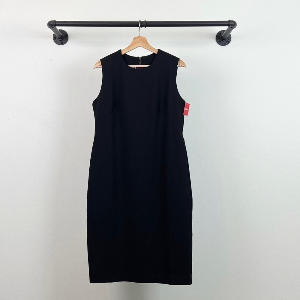 NWT Spanx The Perfect Fitted Sheath Dress in Black Knee Length - Picture 6 of 10